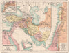 WESTERN ASIA 1190. Saladin's Syrian conquests. Atabegs Kingdom 1160 1902 map