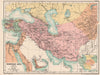 WESTERN ASIA IN 1330 AD. under the Mongols. Persia (Iran) 1370 1902 old map