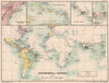 EUROPEAN EXPLORATION/COLONIES. 15C 16C 17C. Americas Indies Africa 1902 map