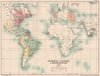 EUROPEAN COLONIES 1763. British French Spanish Dutch. Cook's Voyages 1902 map
