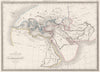 HERODOTUS ANCIENT WORLD.Géographie d'Hérodote.Mediterranean.MALTE-BRUN c1846 map
