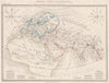 ANCIENT WORLD. Monde Connu des anciens. Original colour. MALTE-BRUN c1846 map