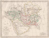 SOUTH WEST ASIA.Turquie d'Asie Perse Persia Tartary Turkey.MALTE-BRUN c1846 map