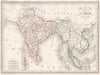 SOUTH ASIA. Carte de L'Inde. India & Indochina. MALTE-BRUN c1846 old map