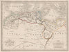 BARBARY COAST. Barbarie. North Africa. Morocco Tunisia &c. MALTE-BRUN c1846 map