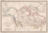 CANADA ALASKA.Nouvelle Bretagne Russian America N.Brittany.MALTE-BRUN c1846 map