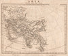 ASIA ANCIENT. India Arabia Scythia Serica Parthia &c. ARROWSMITH 1828 old map