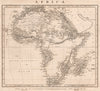 AFRICA. Unexplored areas. Mountains of Kong/of the Moon. ARROWSMITH 1828 map
