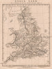 SAXON BRITAIN. England & Wales. Old English place names. ARROWSMITH 1828 map