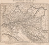 CENT. EUROPE. Southern Germany. Parts Hungary Turkey Italy. ARROWSMITH 1828 map