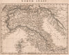 NORTHERN ITALY. Papal States. Sardinia Lombardy Tuscany. ARROWSMITH 1828 map