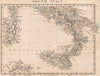 ITALY SOUTH. General map. Sardinia Sicily. ARROWSMITH 1828 old antique