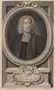 CLERGY. The Reverend Mr. Thomas Stackhouse 1752 old antique print picture