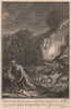 BIBLE. Genesis 15.12 A deep sleep fell upon Abram 1752 old antique print