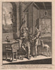 BIBLE. Genesis 25.34 Esau sells his Birthright 1752 old antique print picture