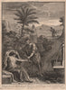 BIBLE. Genesis 38.15 Judah's incest 1752 old antique vintage print picture