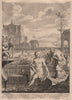 BIBLE. 2 Samuel 11.2-4 The woman was very beautiful to look upon 1752 print