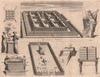 BIBLE. 2 Chronicles 3.1 The Temple of Solomon 1752 old antique print picture