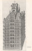 ARCHITECTURE. 9 story building. Jacques Perret. Édifice a Neuf Étages. 16C 1947
