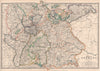 GERMAN EMPIRE SOUTH. Bavaria Baden Wurttemberg.Alsace/Lorraine.JOHNSTON 1906 map