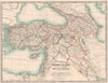 TURKEY IN ASIA & TRANSCAUCASIA. Iraq Levant Palestine Georgia. JOHNSTON 1906 map