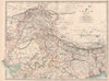 BRITISH INDIA NORTH. bengal Kashmir &c Railways. Bhutan Nepal. JOHNSTON 1906 map