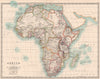 COLONIAL AFRICA. British French German Portuguese Spanish &c. JOHNSTON 1906 map