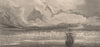 SPITSBERGEN. Mountains, Coast-glacier and Ice-peaks. Norway. Sailing ship 1882