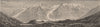 HAUTE-SAVOIE. The Chain of Mont Blanc as seen from the Flegère 1882 old print
