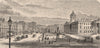 MANCHESTER. Piccadilly with the Royal Infirmary 1882 old antique print picture