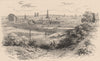 BRUSSELS. General view. Belgium 1882 old antique vintage print picture