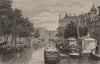 AMSTERDAM. A scene in the city. Netherlands 1882 old antique print picture