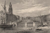 GOTHENBURG. View of the city. Sweden 1882 old antique vintage print picture