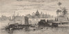 BANGKOK. General view. Thailand 1882 old antique vintage print picture