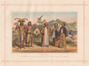 MALAY RACE. Borneo Saghai & Loondoo Dyaks. Java Priest Lady Gentleman 1882