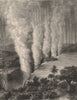 VICTORIA FALLS. View of the falls on the Zambesi River. Southern Africa 1882