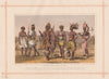 ETHIOPIAN RACE. Negros Negroes Senegambia Peul Kouar Zulu Bechuana 1882 print