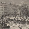 MONTREAL. A winter scene. Canada 1882 old antique vintage print picture