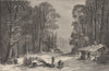 CANADA. Collecting the Sap of the Sugar-maple 1882 old antique print picture