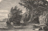 CARIBBEAN. A Tropical Beach 1882 old antique vintage print picture