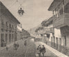 BOGOTÁ BOGOTA. The Calle Real (the principal street) . Colombia 1882 old print