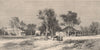 QUEENSLAND. Village on Darling Downs. Australia 1882 old antique print picture