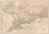 ONTARIO & QUEBEC. Shows counties. Montreal environs. Lake Huron.BLACKIE 1882 map