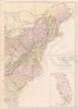 ATLANTIC STATES. New England Appalachians Carolinas Florida. Railroads 1882 map