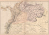 S AMERICA NW. Venezuela, New Granada(Colombia) w/Panama Ecuador.BLACKIE 1882 map