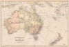 AUSTRALASIA. Australia New Zealand. Inset Torres Strait detail. BLACKIE 1882 map