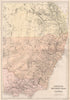 AUSTRALIA. New South Wales Victoria & part Queensland. Railways.BLACKIE 1882 map