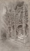 DIXMUDE (DIKSMUIDE) . The Great Jube, or Altar Screen. Belgium 1916 old print