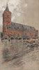 NIEUWPOORT. The Town Hall-Hall of the Knights Templar. Belgium 1916 old print