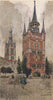 COURTRAI (KORTRIJK) . The Belfry. Belgium 1916 old antique print picture
